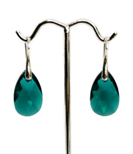 Swarovski Emerald Crystal Earrings